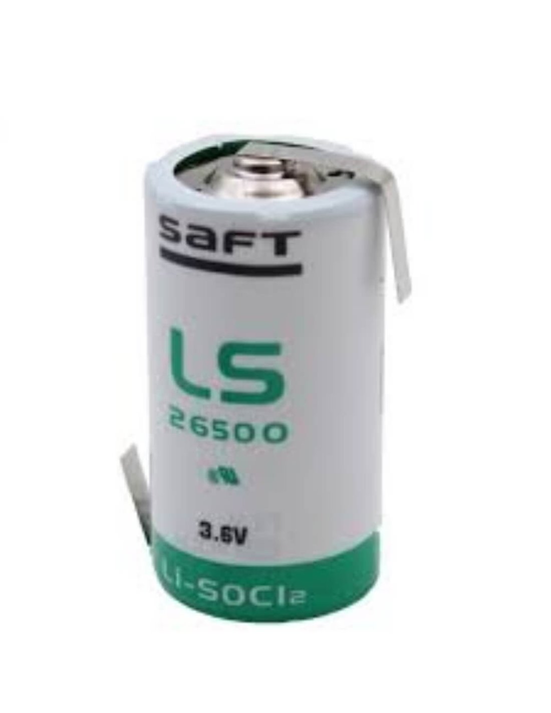 Saft LS26500 Tabs (Opposite Directions) 3.6V 7700Mah
